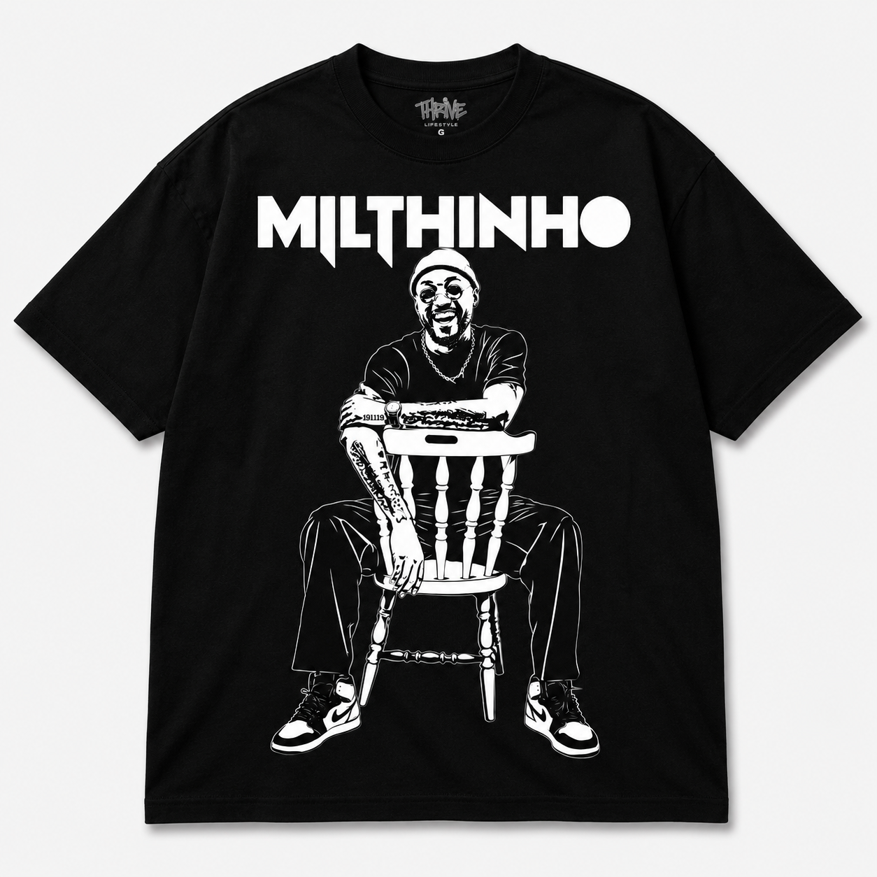 Camiseta Milthinhoo ® Preta - Cadeira